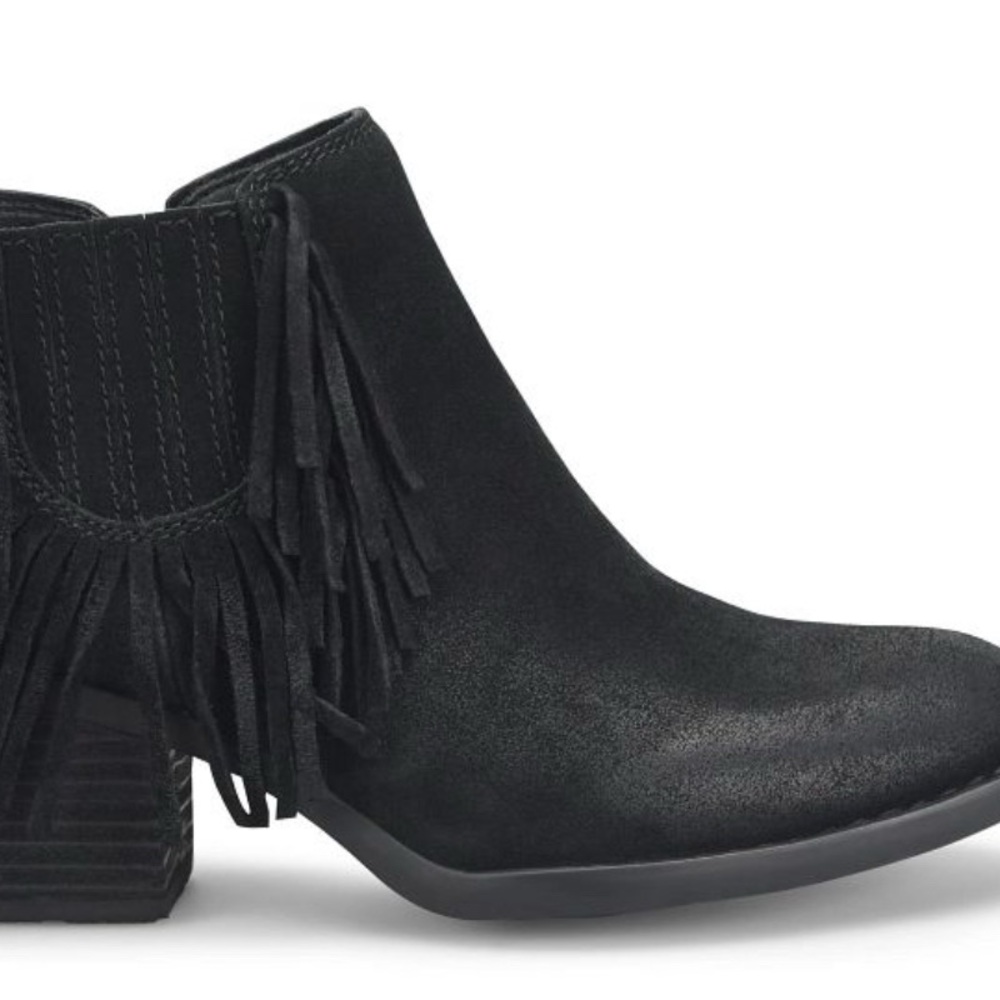 Born The Danni black suede leather boot